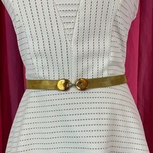 Unbranded Gold chain mail hook belt, 27”